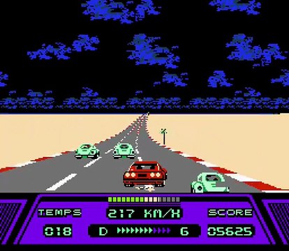 Rad Racer online multiplayer - nes