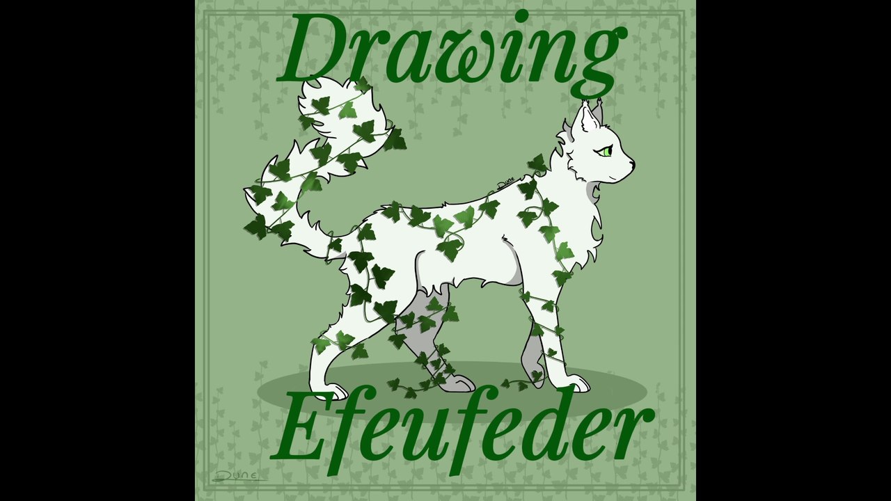 Zeichnung von Efeufeder