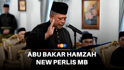 Bersatu’s Abu Bakar Hamzah sworn in as Perlis menteri besar