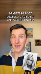 BRIGITTE BARDOT EST DÉCÉDÉE | ACTUS 2025 🌼