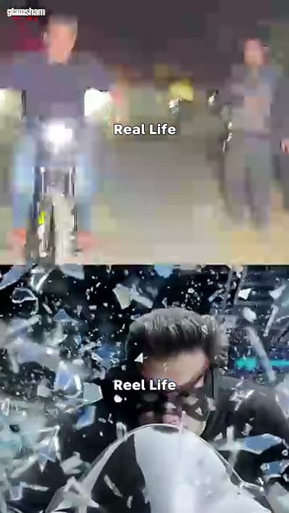 Real life obeys physics, reel life bends it; Salman Khan just rides through both. 🚴  #glamsham #salmankhan #reellife #reallife #cinemavsreality  {glamsham, salman khan, reel life, real life, cinema vs reality}
