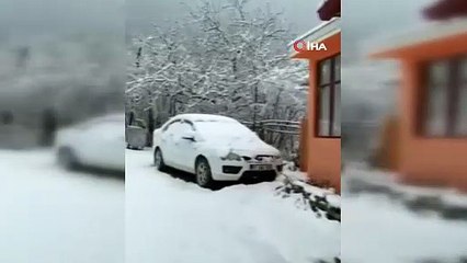 Çangal Dağı'nda kar kalınlığı 30 santimetreye ulaştı