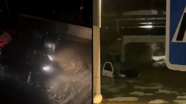 Inundaciones por grandes crecidas de ríos en Málaga por el fuerte temporal