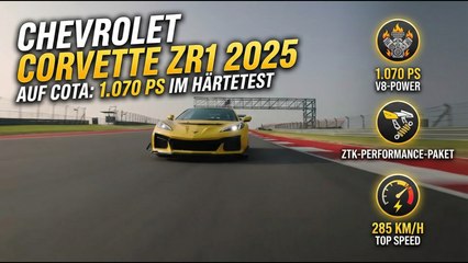 2025 Chevrolet Corvette ZR1 auf COTA: 1.070 PS im Härtetest