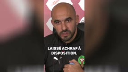 Maroc - Regragui remercie le PSG pour la gestion du cas Hakimi