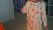 Little girl faces epic battle with trick candles that refuse to go out
