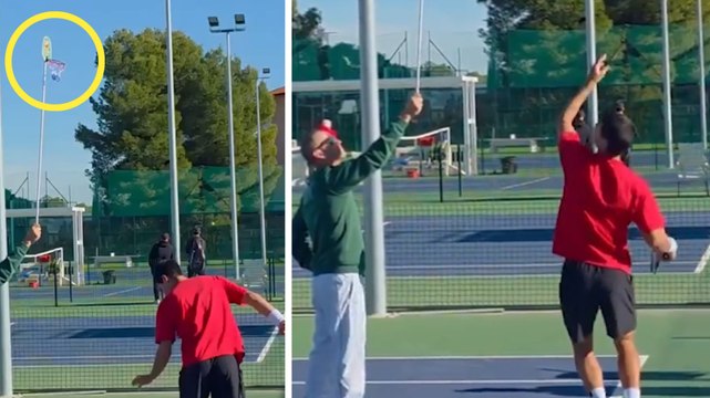 Alcaraz cambia sport (ma solo in allenamento): ecco come migliora la battuta