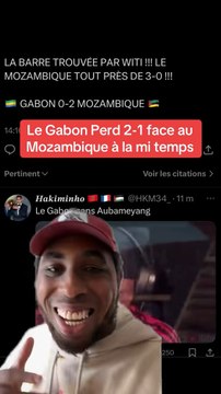 Surprise Le Gabon perd 2-1 face au Mozambique à la mi temps