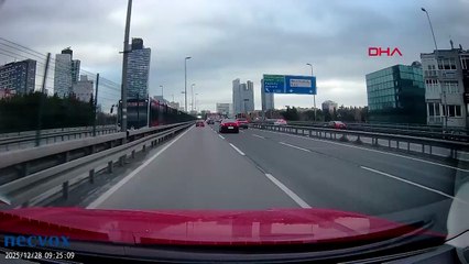 Saniye saniye dehşet: Ölüme makas! Araç alev aldı, motor yola fırladı