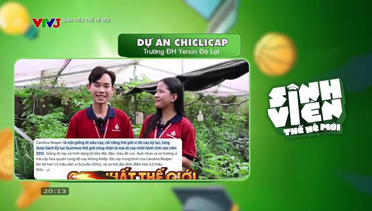 VTV3 - Sinh viên thế hệ mới 2025 - Tập 8: Vòng thực tế: ĐH Yersin Đà Lạt, ĐH Lạc Hồng, ĐH Kinh tế Tài chính (28/12/2025) [FULL]