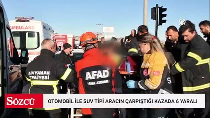 Adıyaman'da kaza: 6 kişi yaralandı