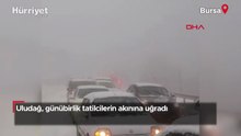 Uludağ, günübirlik tatilcilerin akınına uğradı