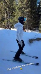 Η Σίσσυ Χρηστίδου κάνει για πρώτη φορά σκι