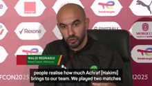 Regragui hails Hakimi as one of the 'best' in the world