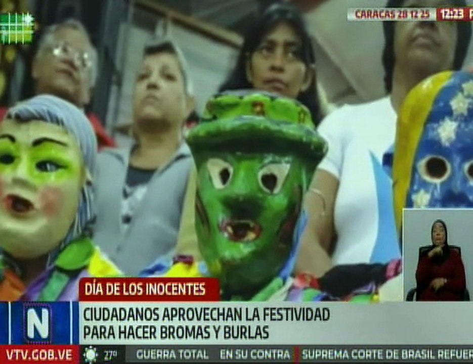 Venezolanos celebran cada 28 de diciembre el Día de los Santos Inocentes