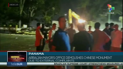 Panama | Arraign mayor's office demolishes Chinese monument  due to external complaints