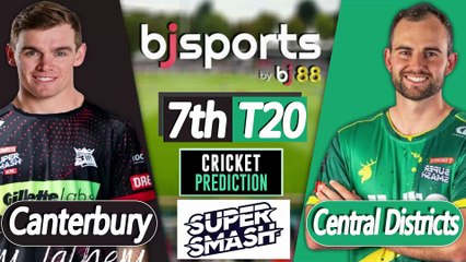 Super Smash 2025-26 | Canterbury vs Central Districts 7th T20 Match Preview |
