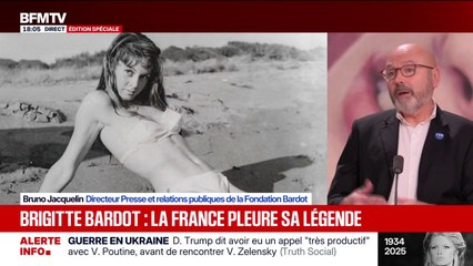 "À 5h55 ce matin, elle lui a dit tout doucement son petit mot d'amour": Bruno Jacquelin, directeur presse de la Fondation Bardot, raconte les derniers instants de Brigitte Bardot