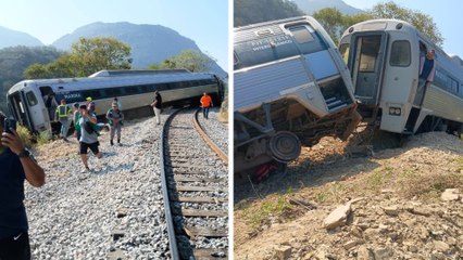 Tren Interoceánico se descarrila en Oaxaca; se reportan 15 personas heridas