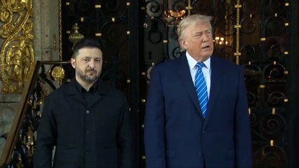Trump y Zelenski se reúnen en Mar-a-Lago