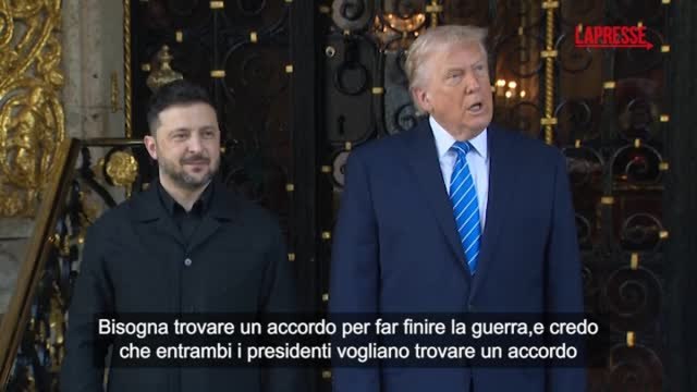Ucraina, Trump prima del vertice con Zelensky: «Tutte le parti vogliono la pace»
