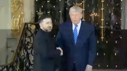 Inicia la reunión entre Trump y Zelenski con un apretón de manos