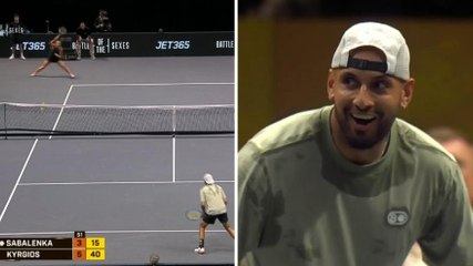 Sabalenka fulmina Kyrgios: gli highlights della “battaglia dei sessi”