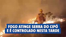 Incêndio na Serra do Cipó é controlado após atingir parque nesta madrugada