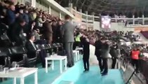 Amedspor taraftarından maç boyu 
