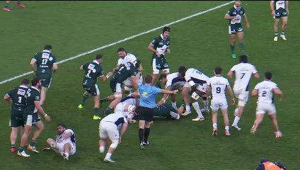 TOP 14 - Essai de Donovan TAOFIFENUA (MHR) - Section Paloise - Montpellier Hérault Rugby