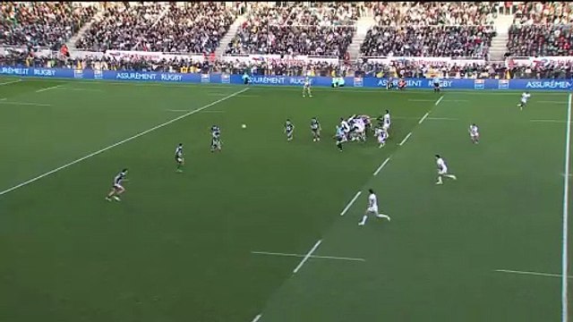 TOP 14 - Essai de Clément MONDINAT (SP) - Section Paloise - Montpellier Hérault Rugby