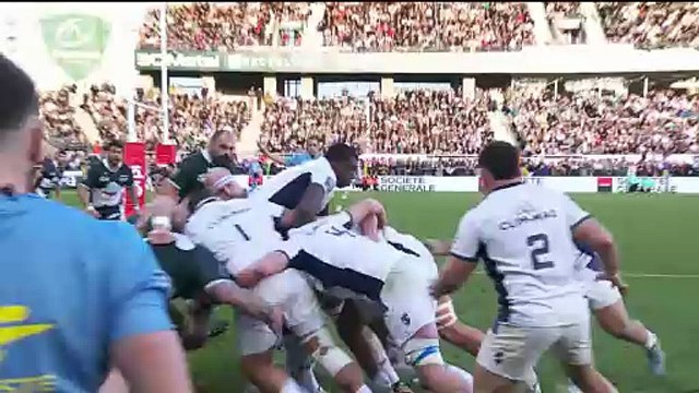 TOP 14 - Essai de Ricky RICCITELLI (MHR) - Section Paloise - Montpellier Hérault Rugby