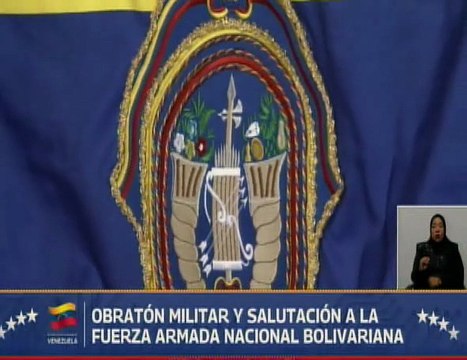 Presidente Nicolás Maduro entrega la Bandera Vencedor en Ayacucho a la FANB