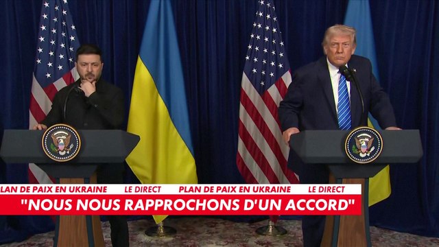 La conférence de presse conjointe de Donald Trump et de Volodymyr Zelensky en Floride