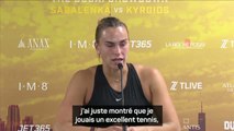 Bataille des sexes - Sabalenka : 