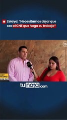 Zelaya: “Necesitamos dejar que sea el CNE que haga su trabajo. Una declaratoria total”