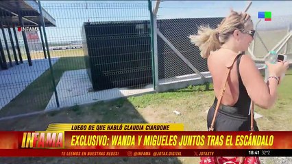 La reacción de Wanda Nara cuando le preguntaron por los rumores de infidelidad de Martín Migueles