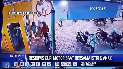 Terekam CCTV, Residivis Curi Motor saat Hendak Belanja di Minimarket | KOMPAS PAGI