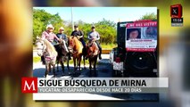 Continúa la búsqueda de Mirna, autoridades y voluntarios despliegan drones y perros en Yucatán