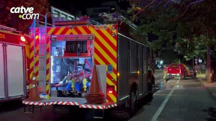 Bombeiros controlam princípio de incêndio em residência na Rua Sete de Setembro, em Cascavel