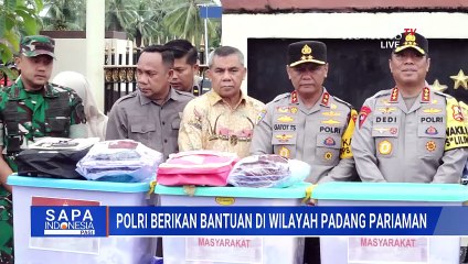 Wakapolri Salurkan Bantuan dan Trauma Healing untuk Korban Banjir Padang Pariaman | SAPA PAGI