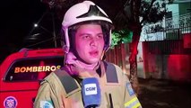 Tenente destaca rápida ação dos Bombeiros em evitar alastramento do fogo em residência no Centro