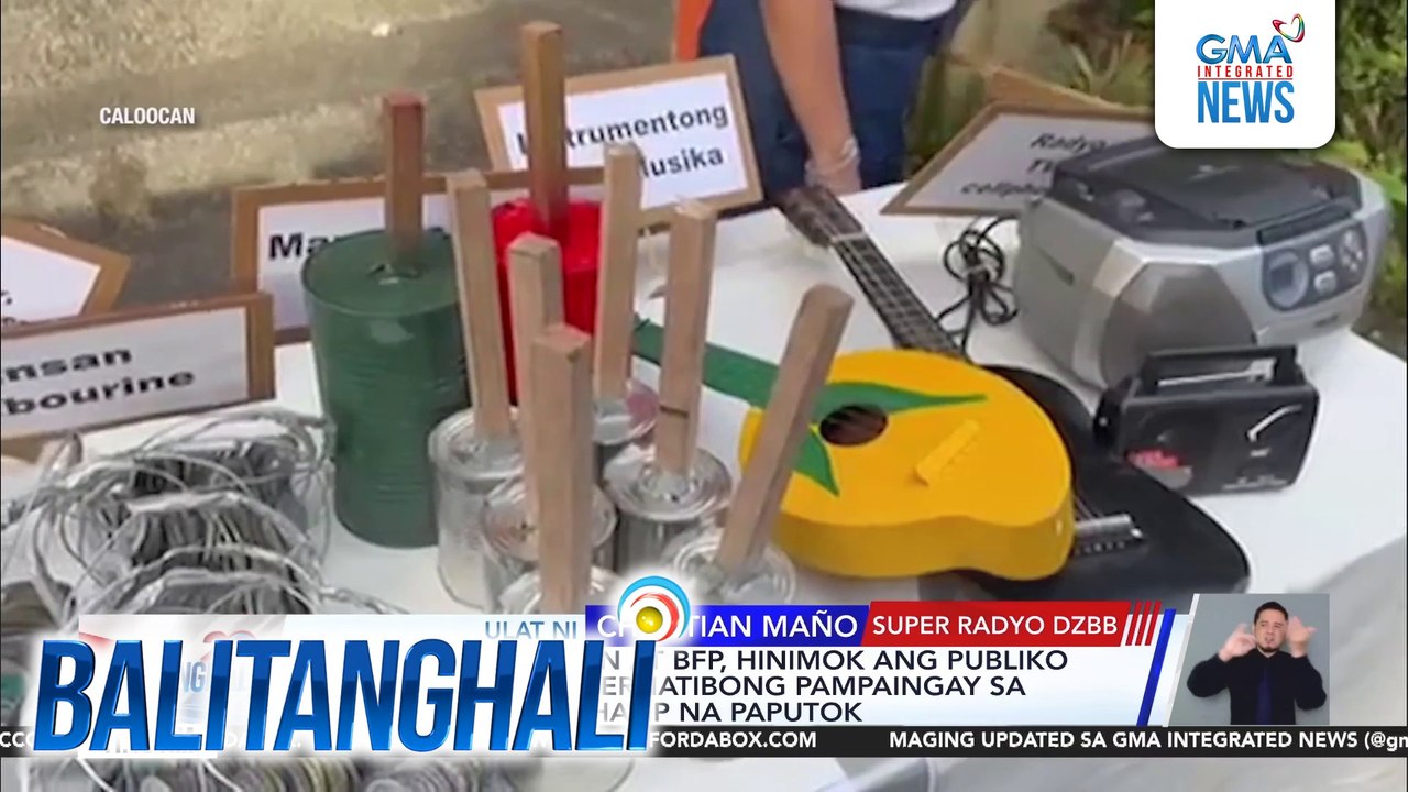 Ecowaste Coalition at BFP, hinimok ang publiko na gumamit ng alternatibong pampaingay sa New Year's Eve sa halip na paputok | Balitanghali