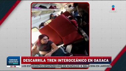 Imágenes al interior de pasajeros del tren descarrilado  | Noticias Fin de Semana