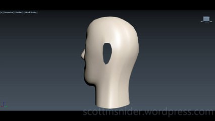 Flame: 3DS MAX Practice Polygon Modeling Head Model Video #61 (12-28-2025)