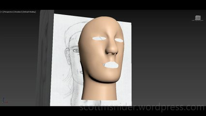 Flame: 3DS MAX Practice Polygon Modeling Head Model Video #64 (12-28-2025)