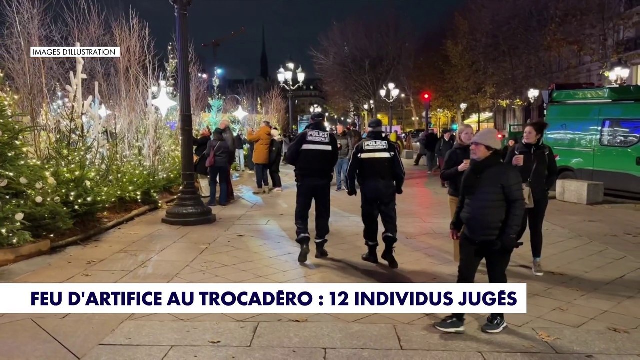 Feu d’artifice au Trocadéro : 12 individus jugés