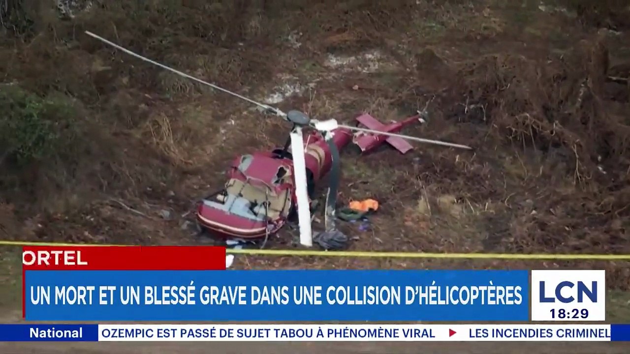 Un mort et un blessé grave dans une collision d’hélicoptères aux Etats Unis