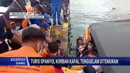 Hari ke-4 Pencarian Korban Kapal Tenggelam, 1 Jenazah Diduga Turis Spanyol Ditemukan | KOMPAS SIANG