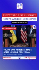 Trump says progress made after Ukraine peace plan talks but 'thorny issues' remain
